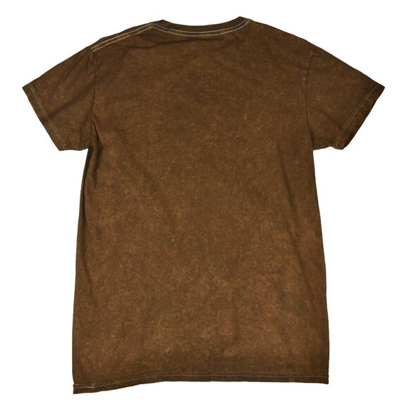 Guinness T Shirt Acid Wash Brown Vintage Distressed Look Size Small - Picture 3 of 6
